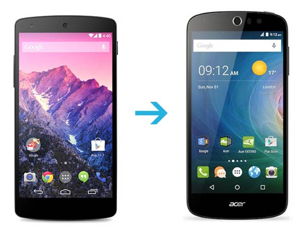 Nexus5 Acer Liquid Z530